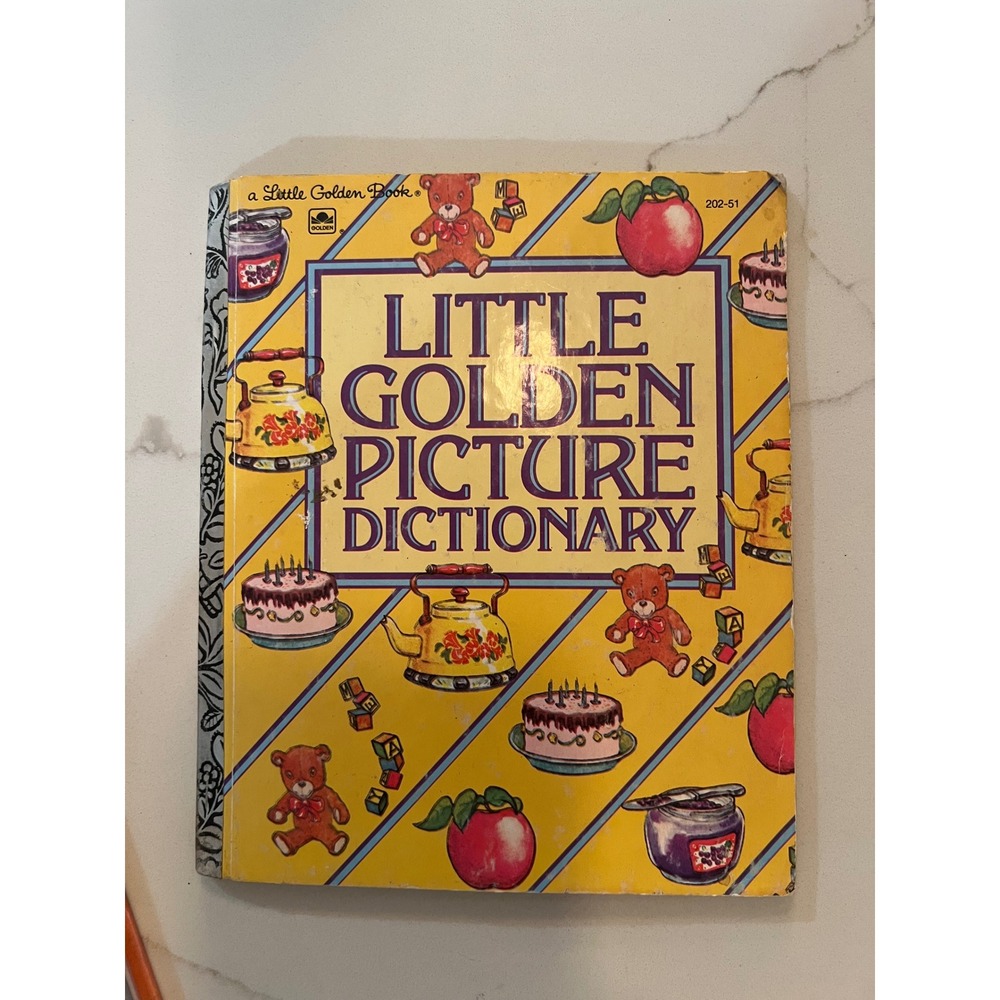 Vintage 1981 Little Golden Picture Dictionary Marie De John Hardcover 202-51